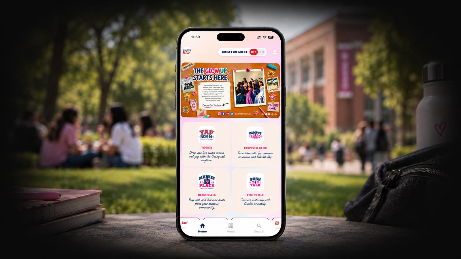 Campusgal mobile app preview